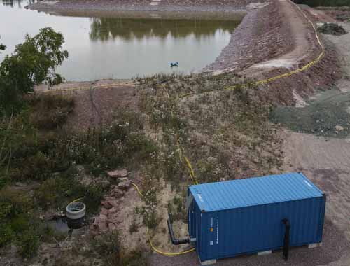 Bevattningspump lantbruk i 20 fot container